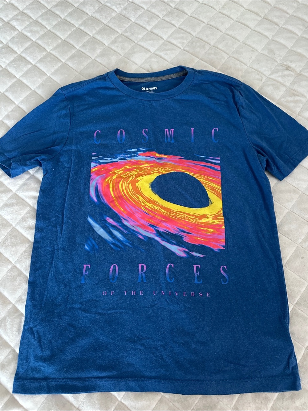 Old Navy Blue Short-Sleeve 'Cosmic Forces' Graphic Tee